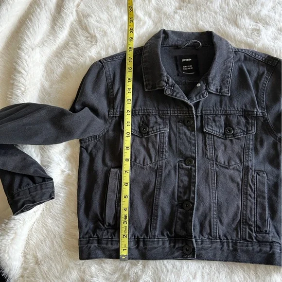 Cotton On Black Denim Jacket, US 6 - Picture 4 of 7
